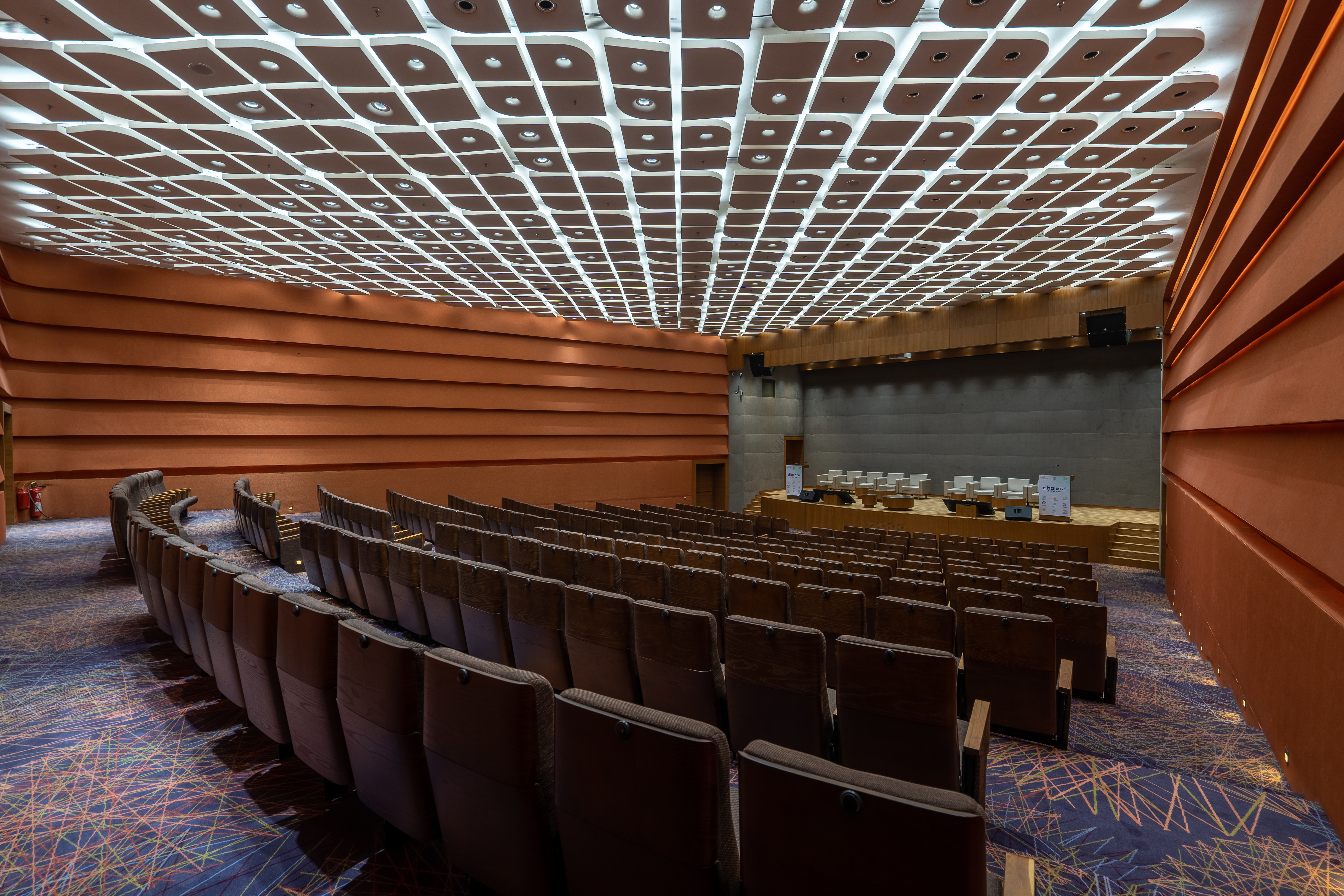 Auditorium at Business & Exhibition Centre of ABCD Building Dholera
